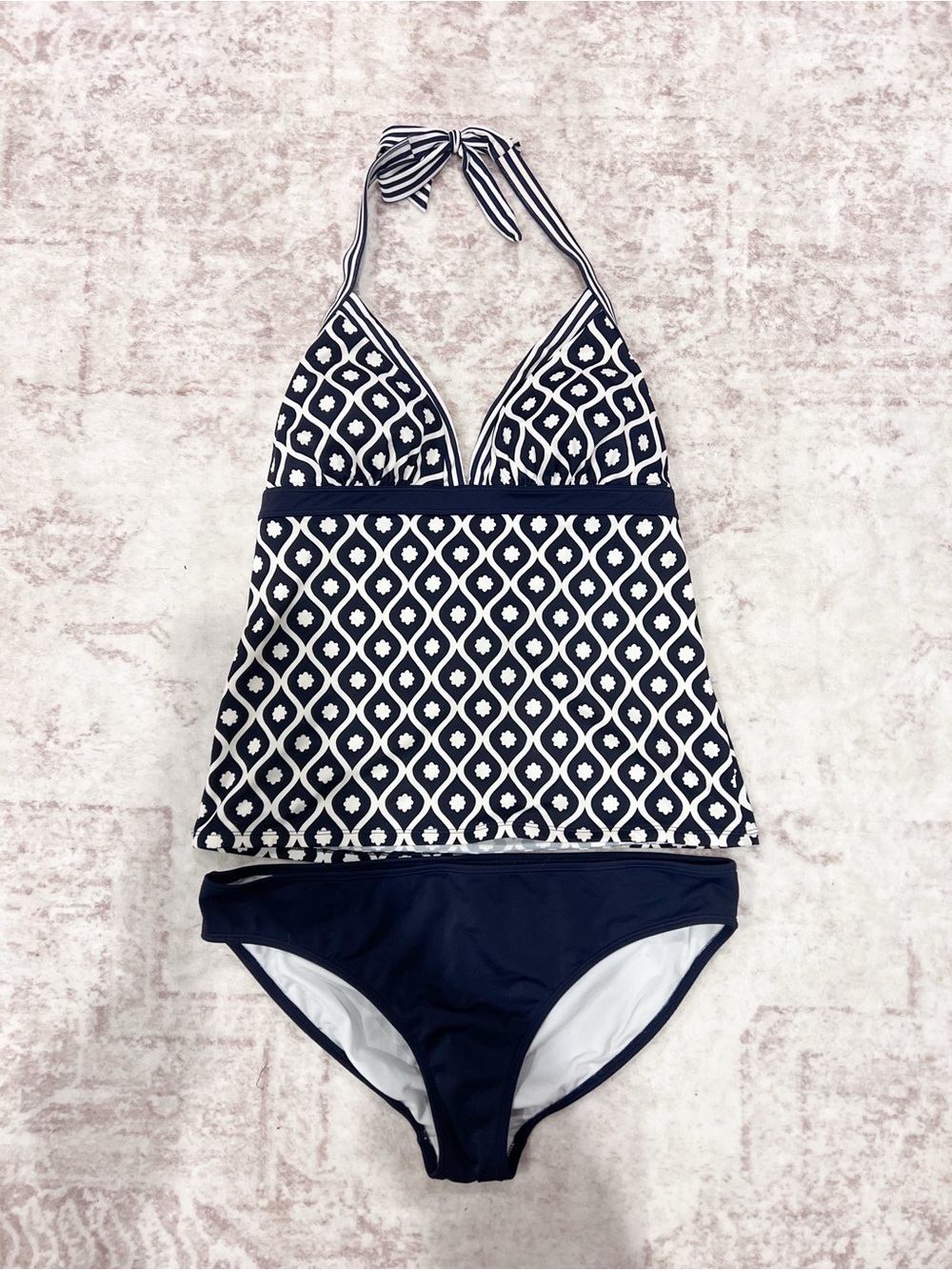 Boden Ischia Halter Tankini Top And Bottoms